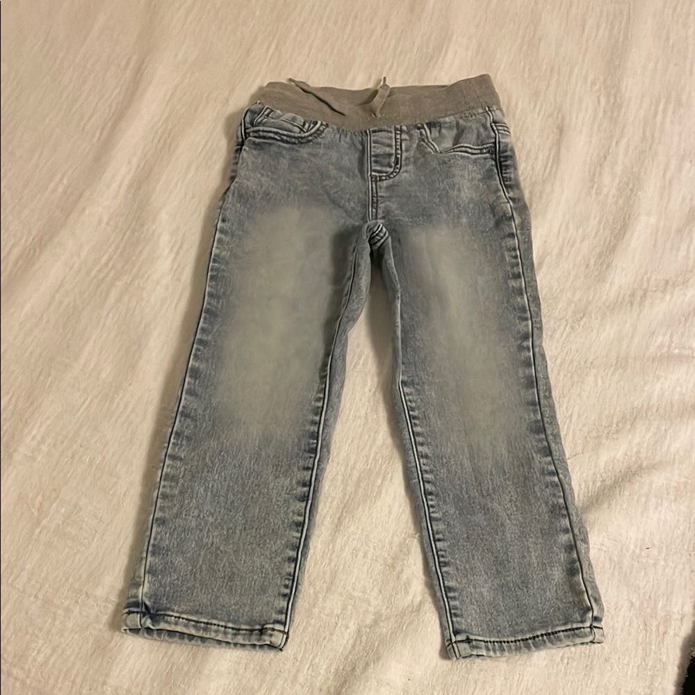 Wonder Nation Blue and Gray Jeans Straight Leg